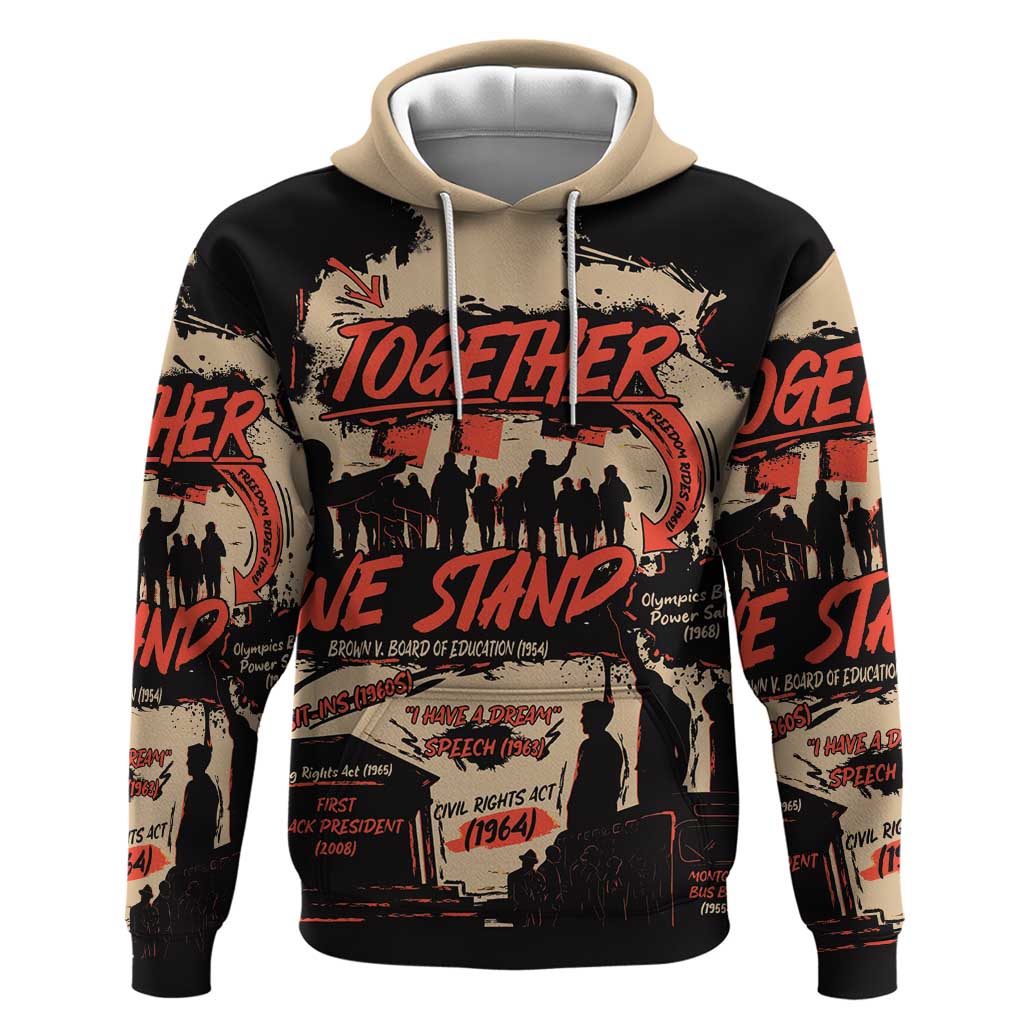Together We Stand Hoodie African American - Wonder Print Shop