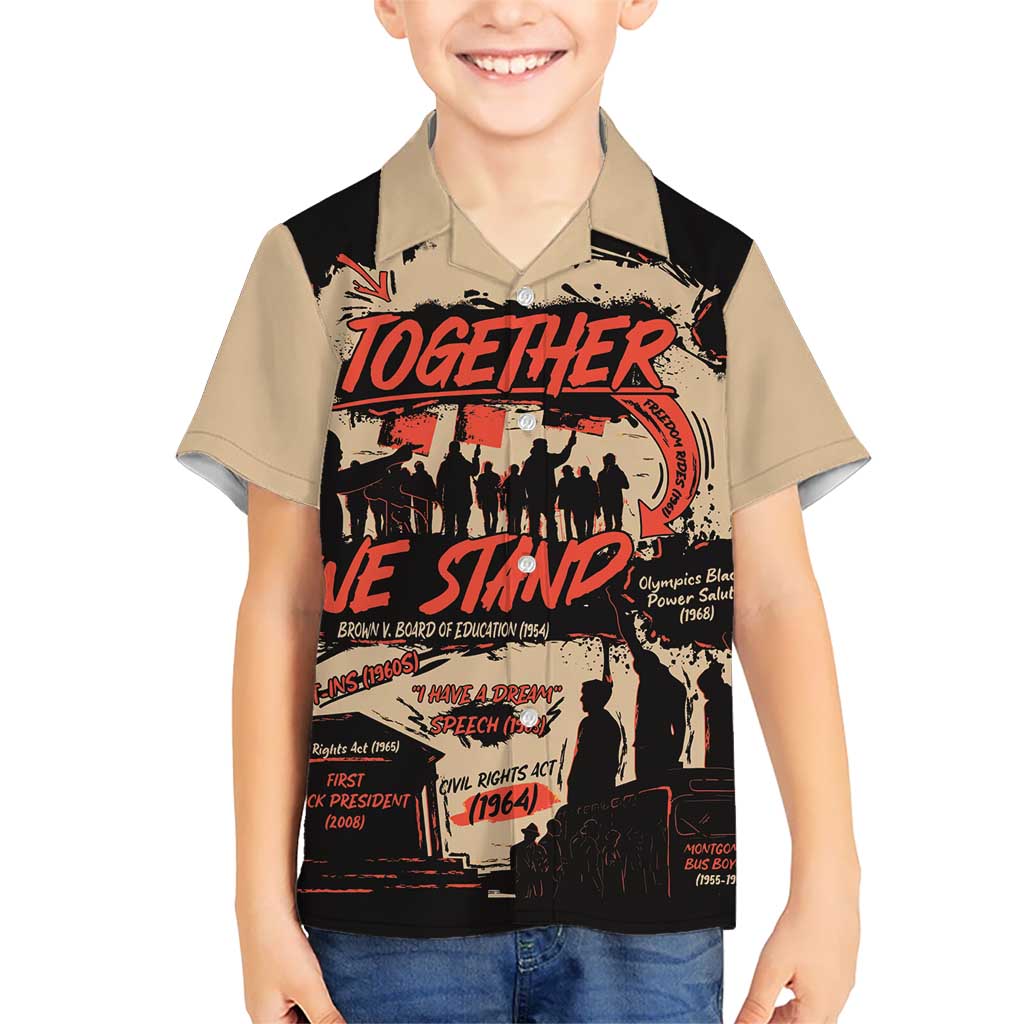 Together We Stand Kid Hawaiian Shirt African American - Wonder Print Shop