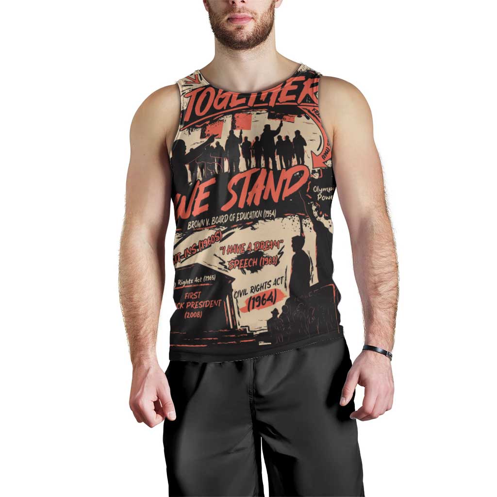 Together We Stand Men Tank Top African American - Wonder Print Shop