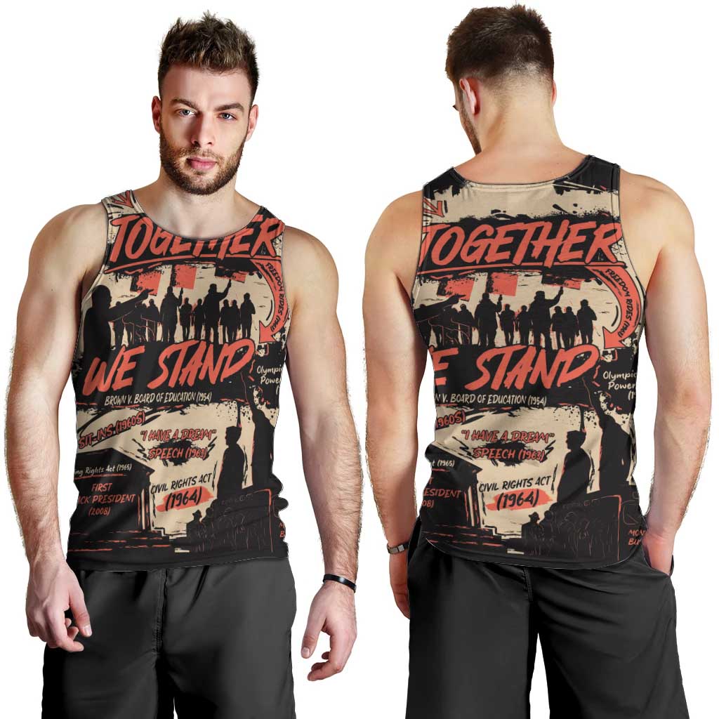 Together We Stand Men Tank Top African American - Wonder Print Shop