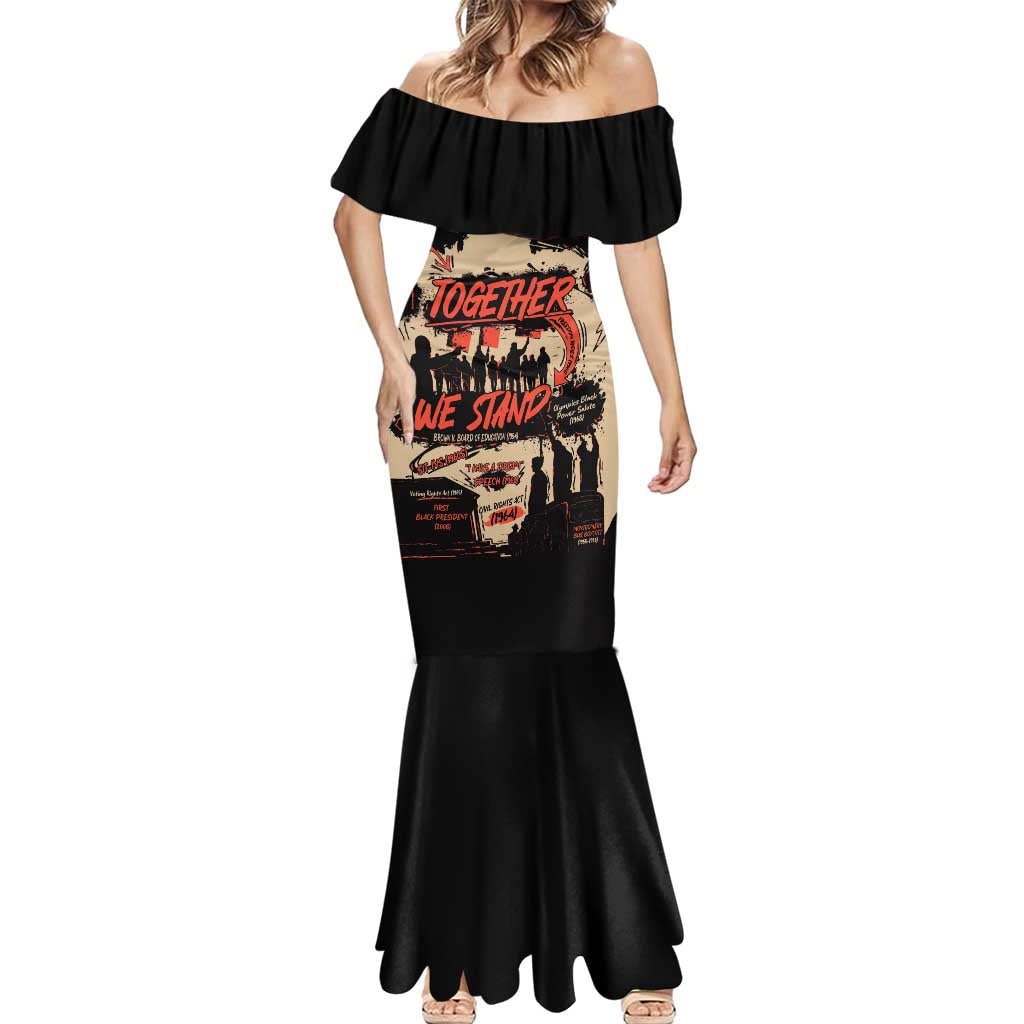 Together We Stand Mermaid Dress African American - Wonder Print Shop