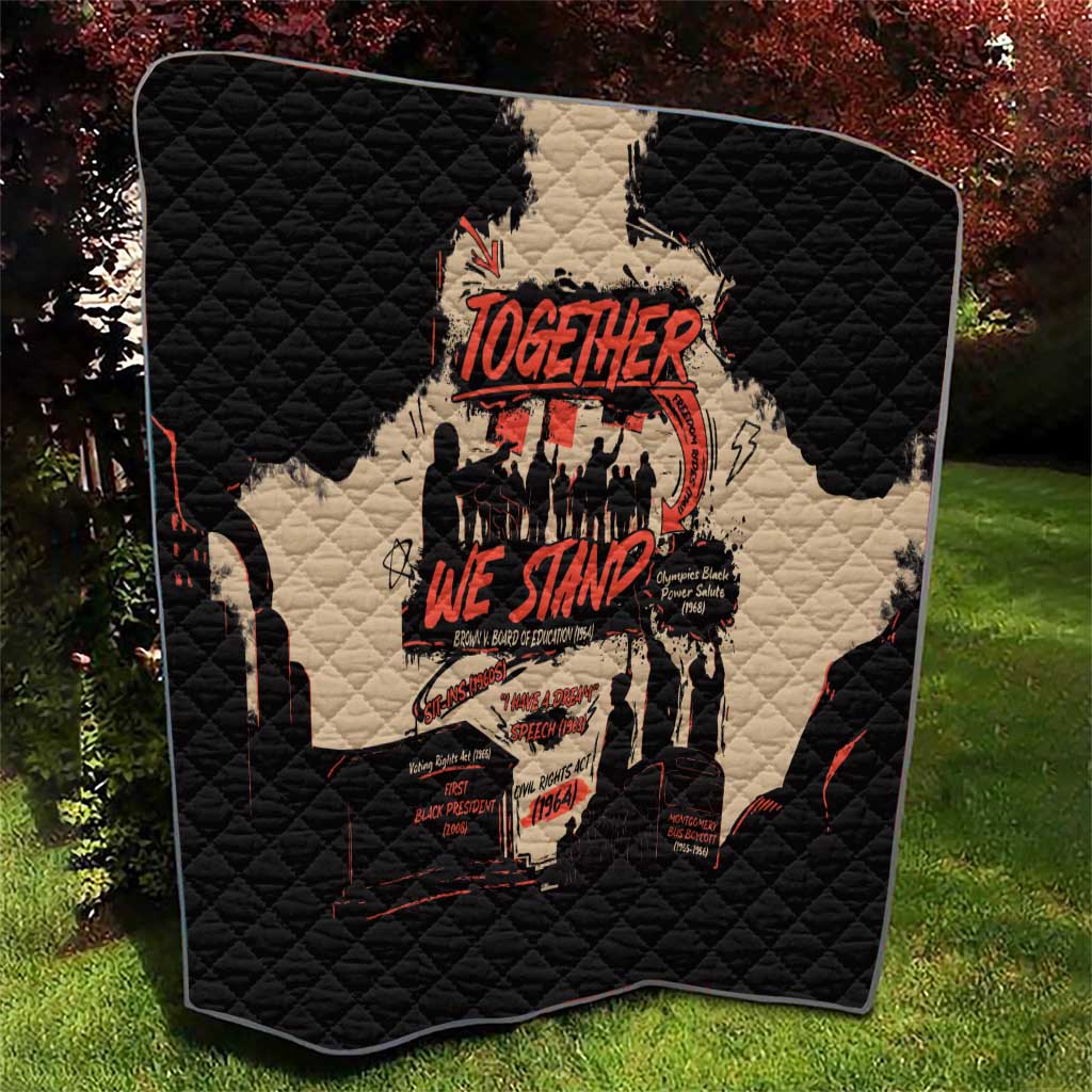 Together We Stand Quilt African American - Wonder Print Shop