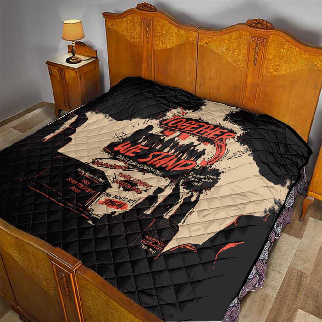 Together We Stand Quilt African American - Wonder Print Shop