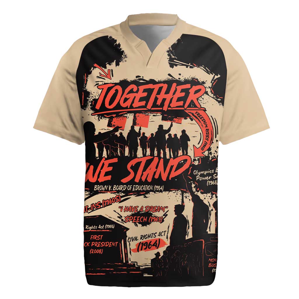Together We Stand Rugby Jersey African American - Wonder Print Shop