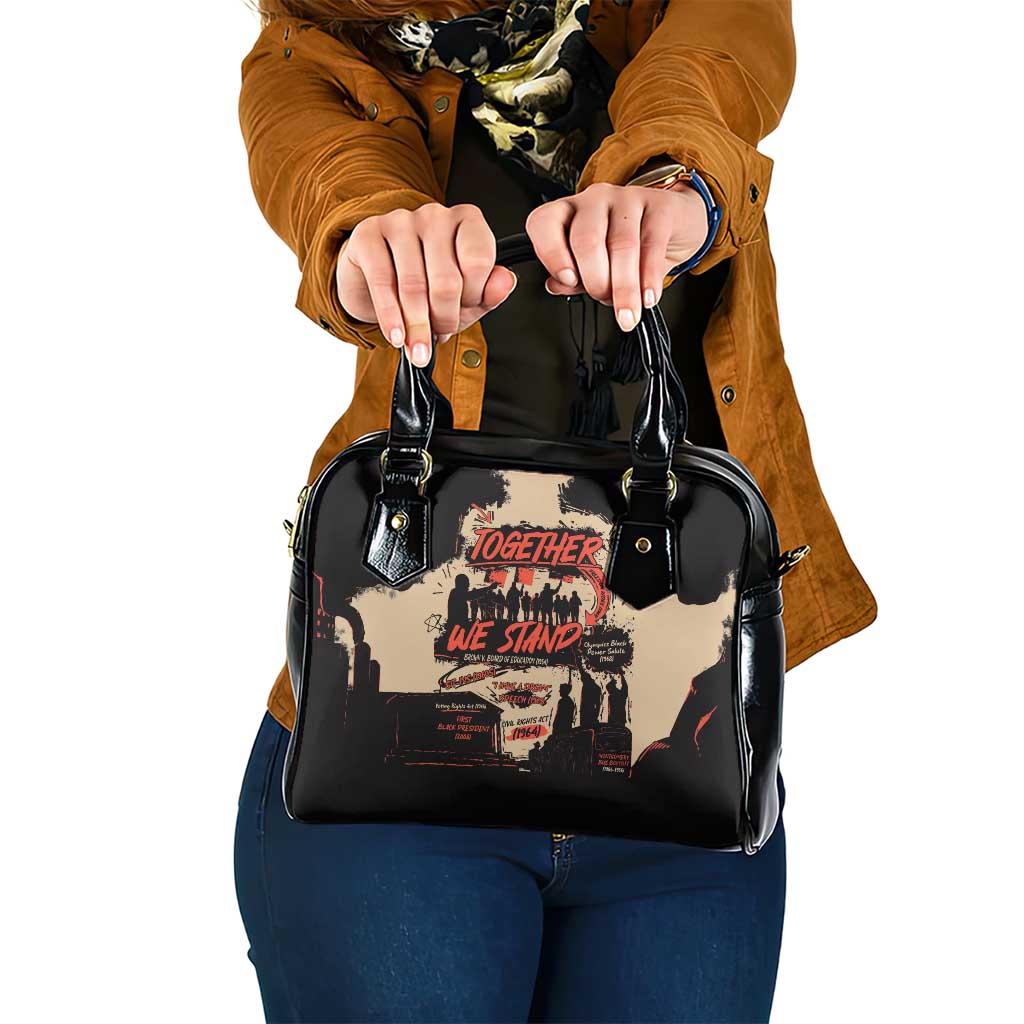 Together We Stand Shoulder Handbag African American