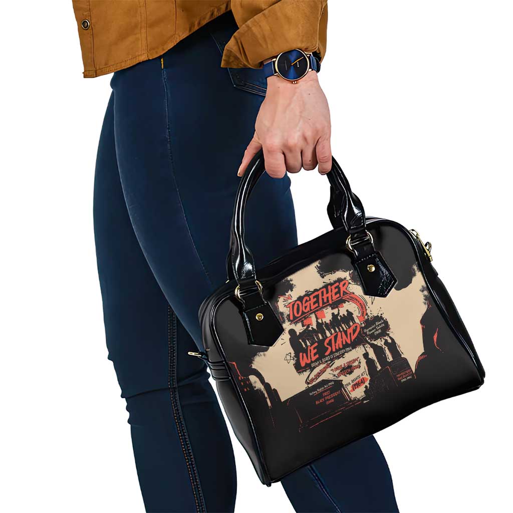 Together We Stand Shoulder Handbag African American