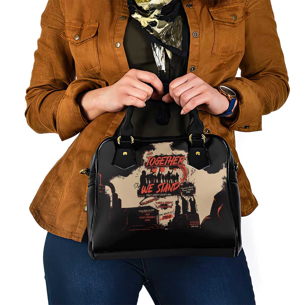 Together We Stand Shoulder Handbag African American
