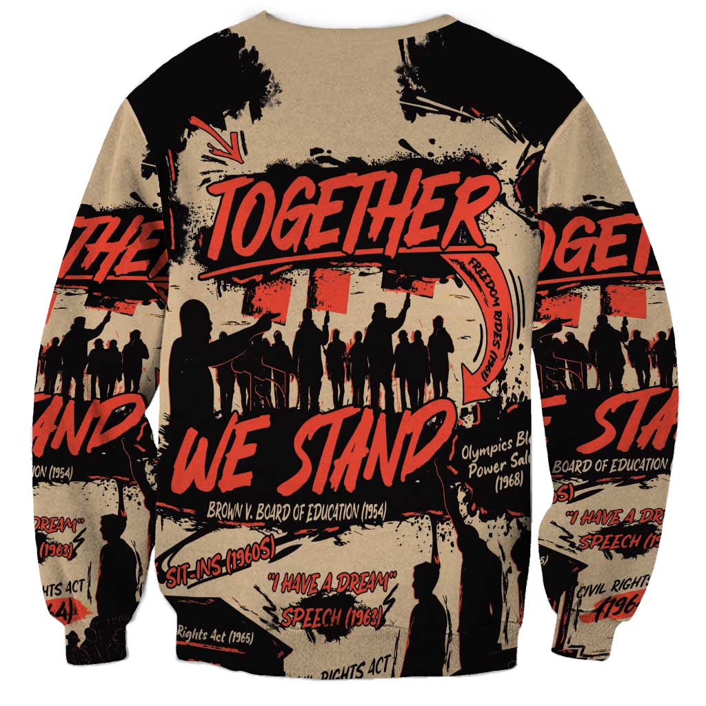Together We Stand Sweatshirt African American - Wonder Print Shop