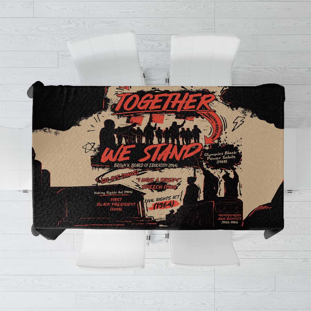 Together We Stand Tablecloth African American - Wonder Print Shop
