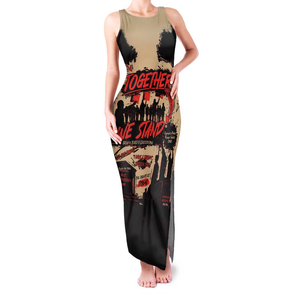 Together We Stand Tank Maxi Dress African American - Wonder Print Shop