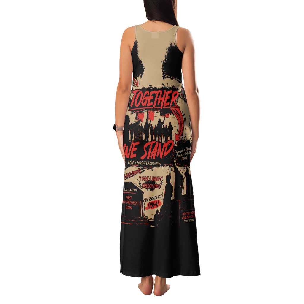 Together We Stand Tank Maxi Dress African American - Wonder Print Shop