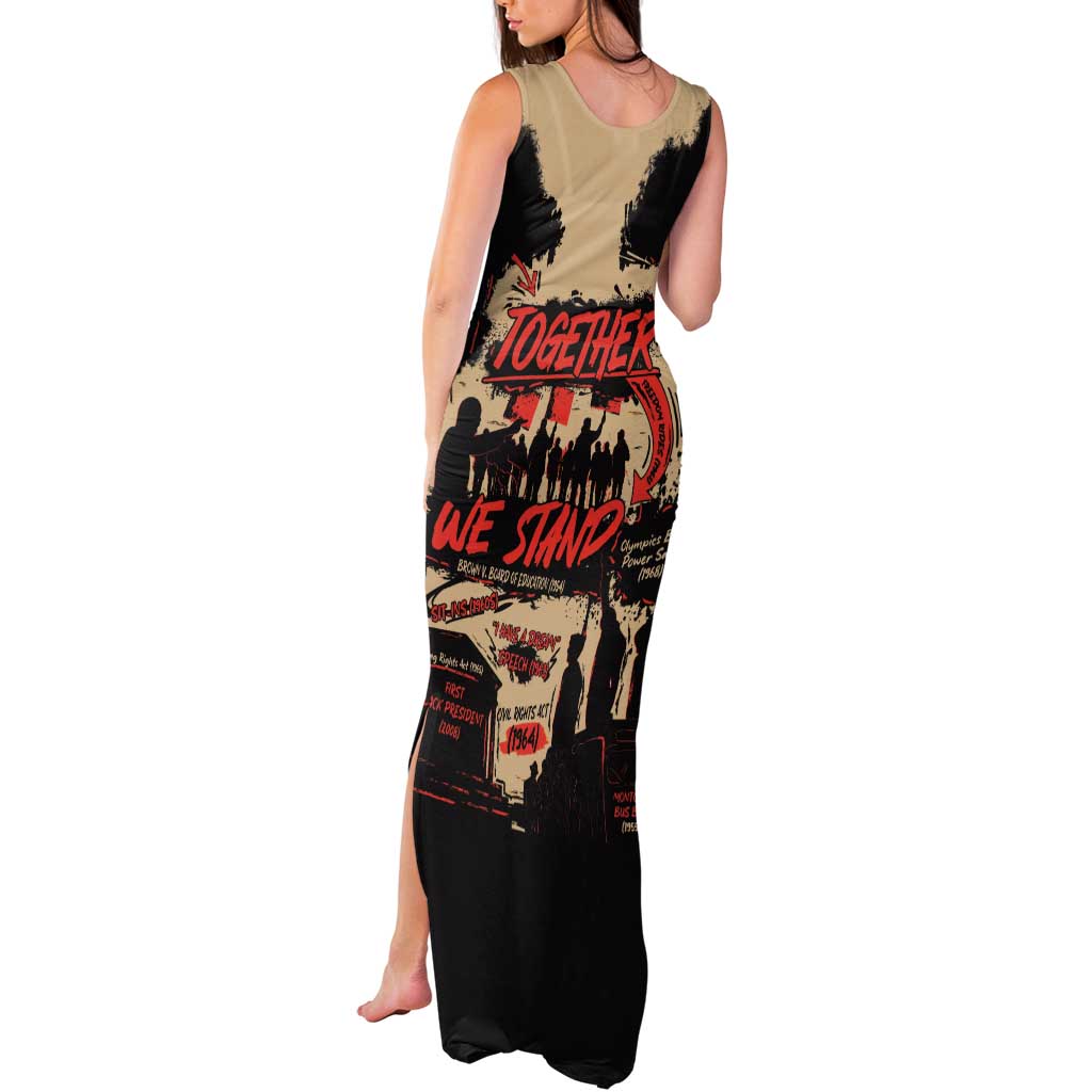 Together We Stand Tank Maxi Dress African American - Wonder Print Shop