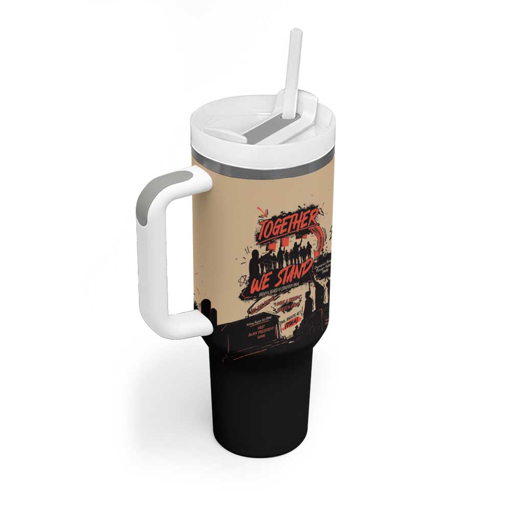 Together We Stand Tumbler With Handle African American - Wonder Print Shop