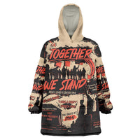 Together We Stand Wearable Blanket Hoodie African American - Wonder Print Shop