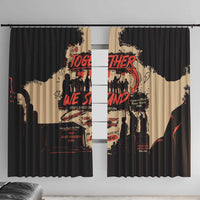 Together We Stand Window Curtain African American - Wonder Print Shop