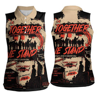 Together We Stand Women Sleeveless Polo Shirt African American - Wonder Print Shop