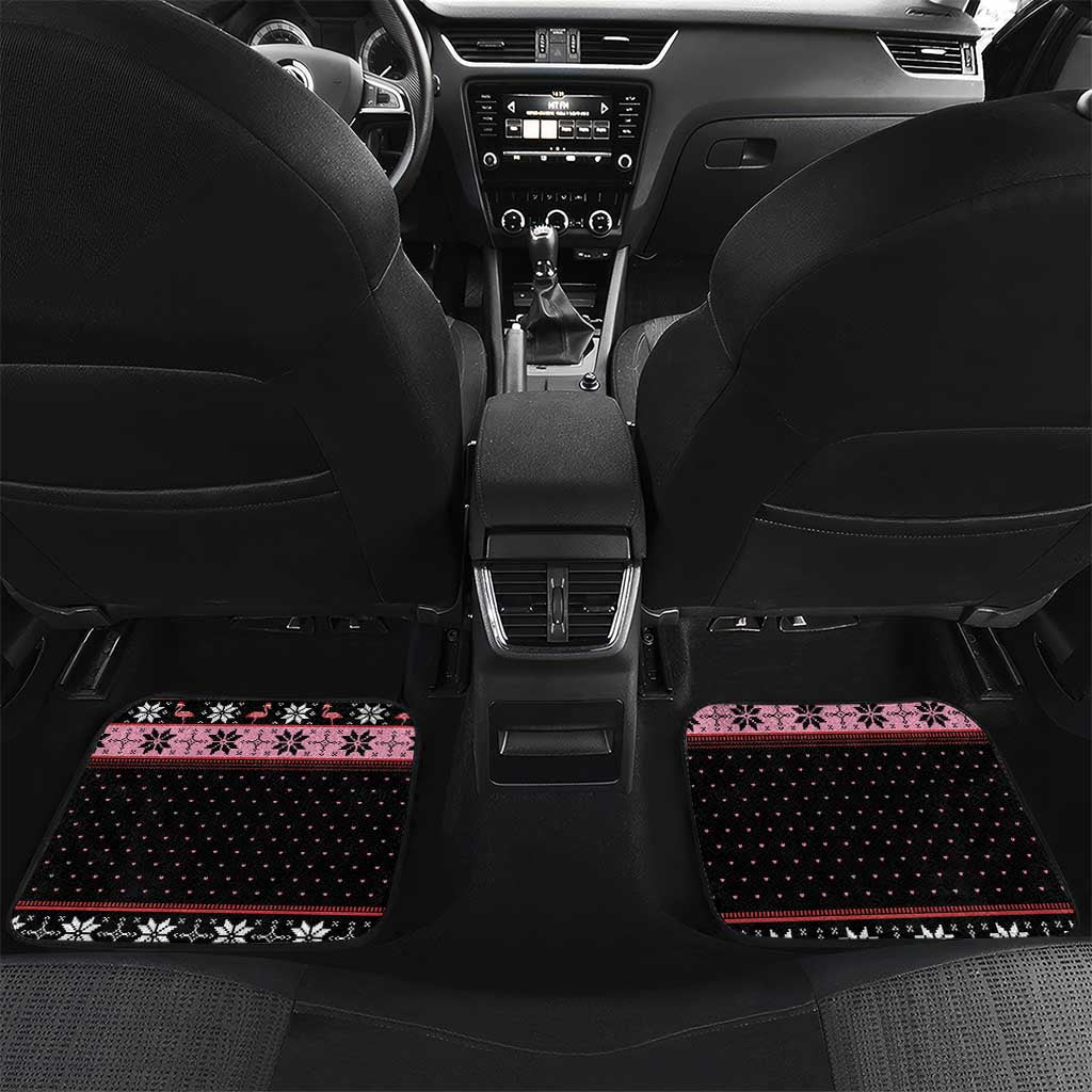 Flamingo Make Me Happy Christmas Tree Car Mats Human Make My Head Hurt - Wonder Print Shop