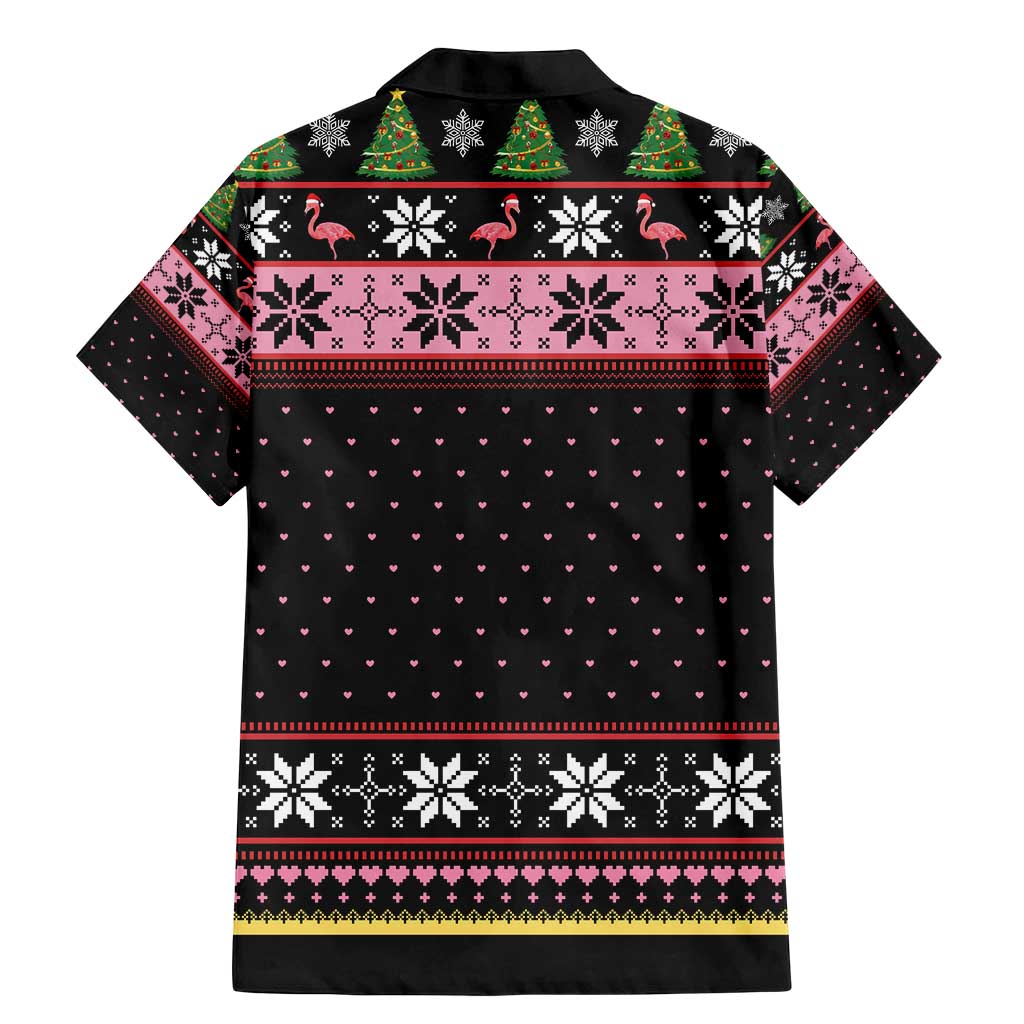 Flamingo Make Me Happy Christmas Tree Family Matching Mermaid Dress and Hawaiian Shirt Human Make My Head Hurt - Wonder Print Shop