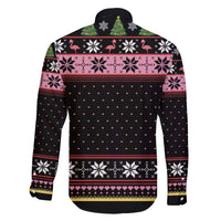 Flamingo Make Me Happy Christmas Tree Family Matching Summer Maxi Dress and Hawaiian Shirt Human Make My Head Hurt - Wonder Print Shop