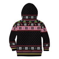 Flamingo Make Me Happy Christmas Tree Kid Hoodie Human Make My Head Hurt - Wonder Print Shop