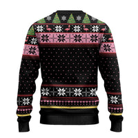 Flamingo Make Me Happy Christmas Tree Ugly Christmas Sweater Human Make My Head Hurt - Wonder Print Shop