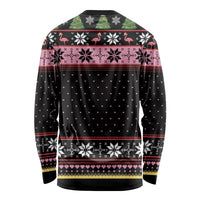 Flamingo Make Me Happy Christmas Tree Long Sleeve Shirt Human Make My Head Hurt - Wonder Print Shop