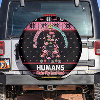 Flamingo Make Me Happy Christmas Tree Spare Tire Cover Human Make My Head Hurt - Wonder Print Shop