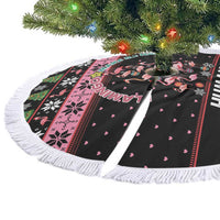 Flamingo Make Me Happy Christmas Tree Tree Skirt Human Make My Head Hurt - Wonder Print Shop