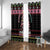 Flamingo Make Me Happy Christmas Tree Window Curtain Human Make My Head Hurt - Wonder Print Shop