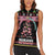 Flamingo Make Me Happy Christmas Tree Women Sleeveless Polo Shirt Human Make My Head Hurt - Wonder Print Shop