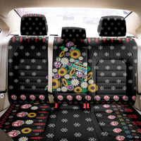 Hippie Xmas Back Car Seat Cover Hippie Flower Christmas Tree - Wonder Print Shop