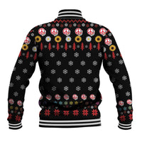 Hippie Xmas Baseball Jacket Hippie Flower Christmas Tree - Wonder Print Shop