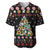 Hippie Xmas Baseball Jersey Hippie Flower Christmas Tree - Wonder Print Shop