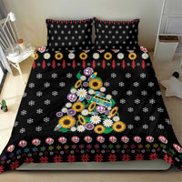 Hippie Xmas Bedding Set Hippie Flower Christmas Tree - Wonder Print Shop