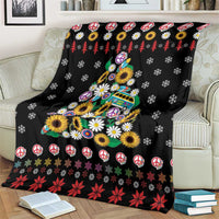 Hippie Xmas Blanket Hippie Flower Christmas Tree