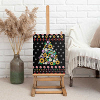 Hippie Xmas Canvas Wall Art Hippie Flower Christmas Tree - Wonder Print Shop