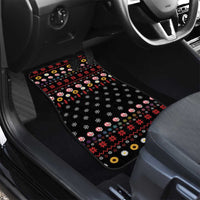 Hippie Xmas Car Mats Hippie Flower Christmas Tree - Wonder Print Shop