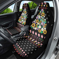Hippie Xmas Car Seat Cover Hippie Flower Christmas Tree - Wonder Print Shop