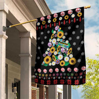Hippie Xmas Garden Flag Hippie Flower Christmas Tree - Wonder Print Shop