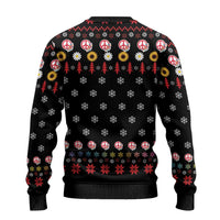 Hippie Xmas Ugly Christmas Sweater Hippie Flower Christmas Tree - Wonder Print Shop