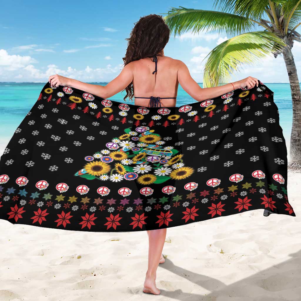 Hippie Xmas Sarong Hippie Flower Christmas Tree - Wonder Print Shop