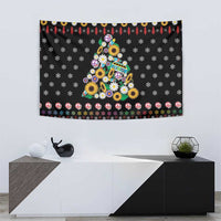 Hippie Xmas Tapestry Hippie Flower Christmas Tree - Wonder Print Shop