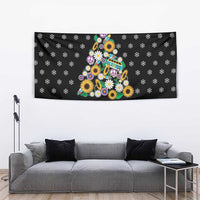 Hippie Xmas Tapestry Hippie Flower Christmas Tree - Wonder Print Shop