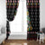Hippie Xmas Window Curtain Hippie Flower Christmas Tree - Wonder Print Shop