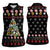 Hippie Xmas Women Sleeveless Polo Shirt Hippie Flower Christmas Tree - Wonder Print Shop