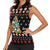 Hippie Xmas Women Sleeveless Polo Shirt Hippie Flower Christmas Tree - Wonder Print Shop