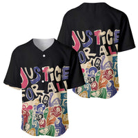 African Stand Firm Justice Now Baseball Jersey