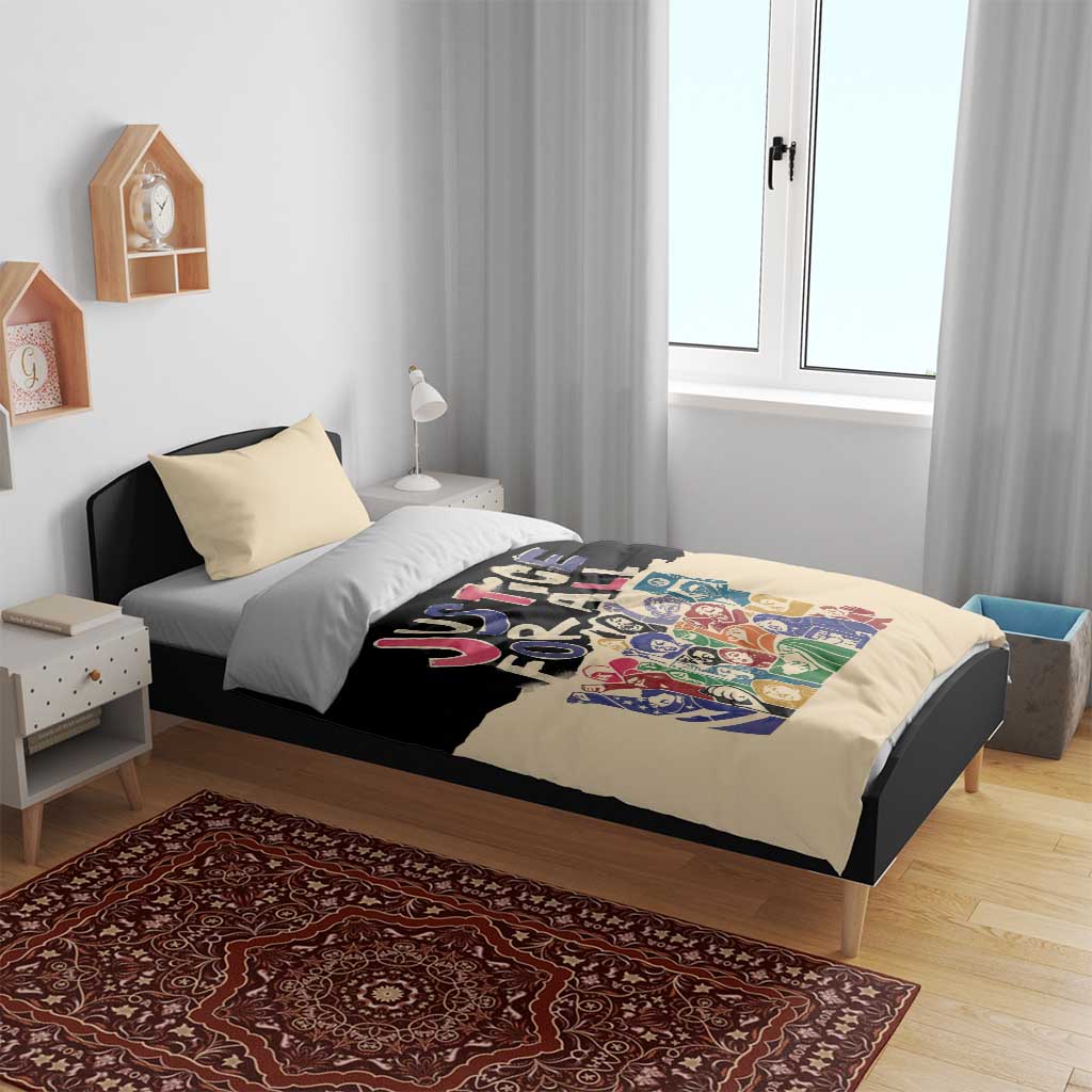African Stand Firm Justice Now Bedding Set