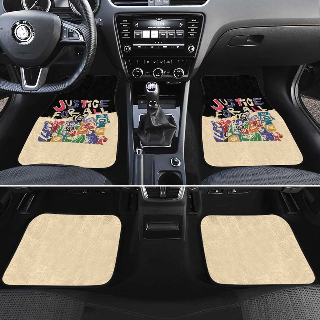 African Stand Firm Justice Now Car Mats