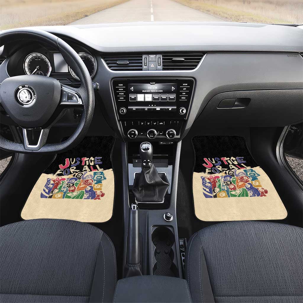 African Stand Firm Justice Now Car Mats
